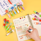 LiYiQ 100 PCS Multicolor Pen in One Fun 4-in-1 Cute Pens Bulk Kawaii Cool - Image 4