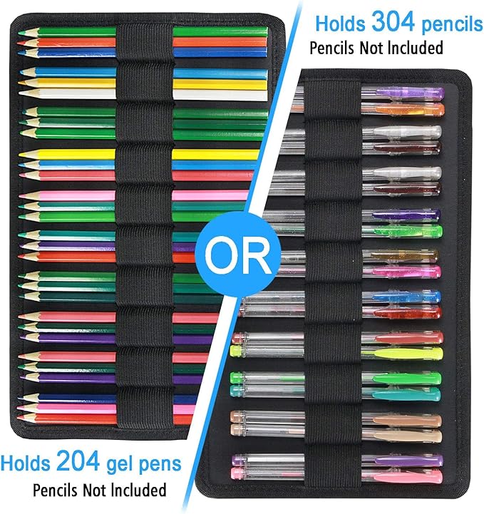 YOUSHARES 300 Slots Colored Pencil Bag - Image 4