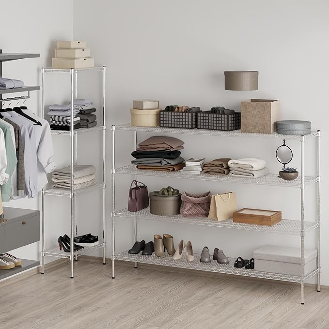 Regal Altair 18" Deep x 72" Wide x 54" Height Wire Shelving Kit | 4-Tier | NSF - Image 7