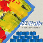 Oleitodh 22 Rolls Blue Painters Tape Bulk 2 inch x 55 Yards, Painters Masking - Image 5