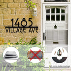 Metal House Numbers for Outside, Address Numbers for House, Address Signs for - Image 2