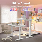HUANUO 43 x 24 inch Electric Standing Desk Adjustable Height, 4 Memory Height - Image 5