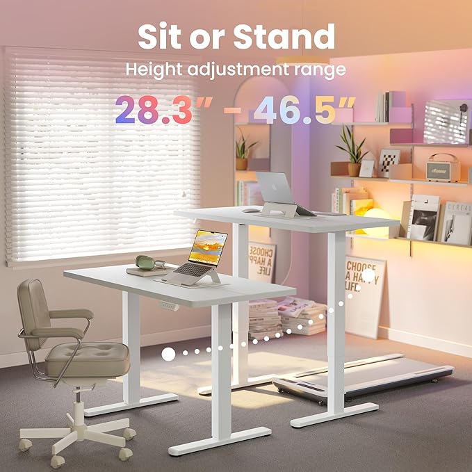 HUANUO 43 x 24 inch Electric Standing Desk Adjustable Height, 4 Memory Height - Image 5