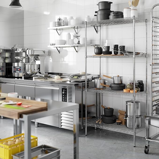 Regal Altair 18" Deep x 36" Wide x 74" Height Wire Shelving Kit | 4-Tier | NSF - Image 2