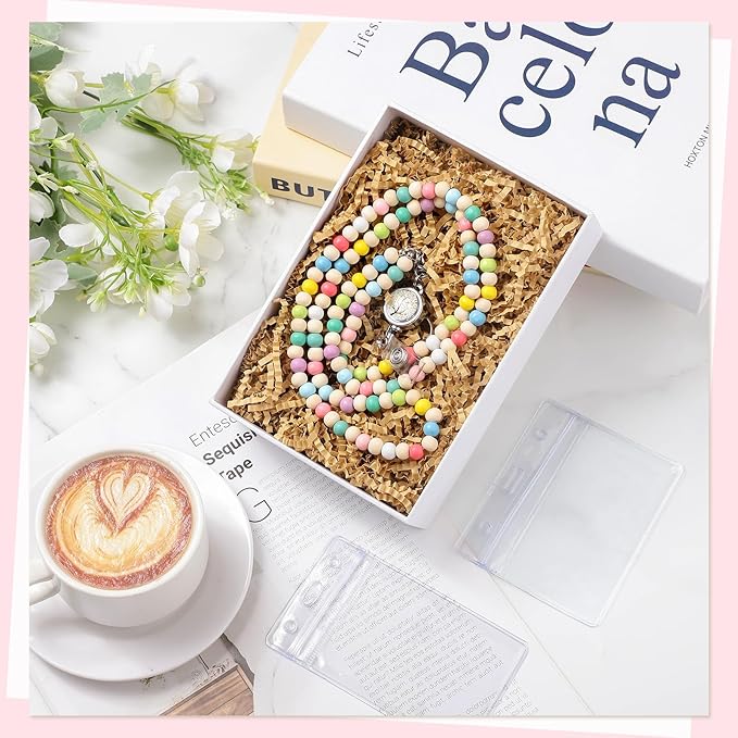 Lanyards for ID Badges Teacher Gifts Cute Wooden Beaded Lanyard - Image 8