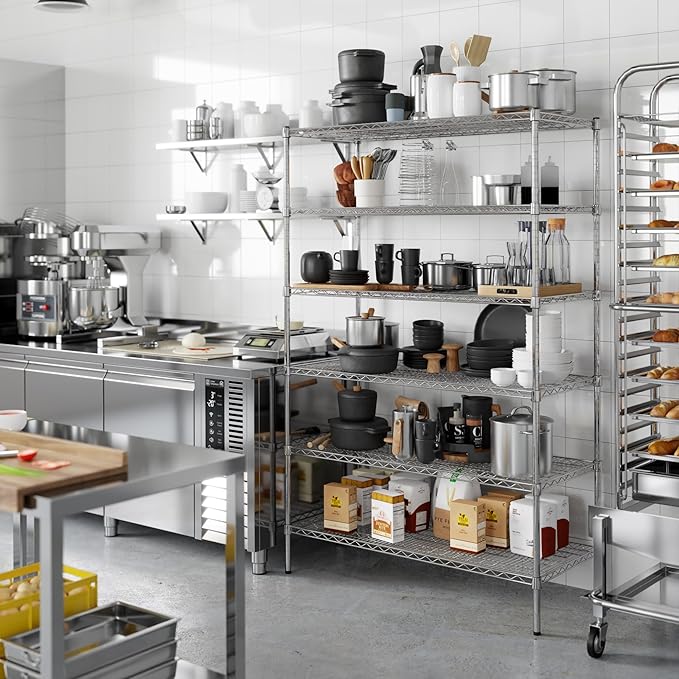 Regal Altair 21" Deep x 48" Wide x 74" Height Wire Shelving Kit | 6-Tier | NSF - Image 5