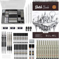 nicpro 52pcs art drawing supplies kit for artist, main product view