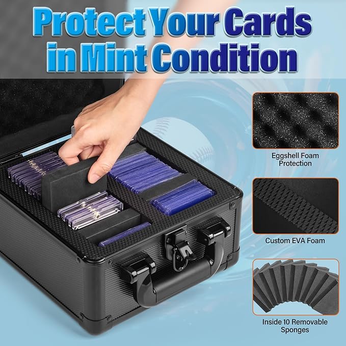 MewVeer Trading Card Storage Box, Graded Card Case, Top Loader Storage Cases - Image 3