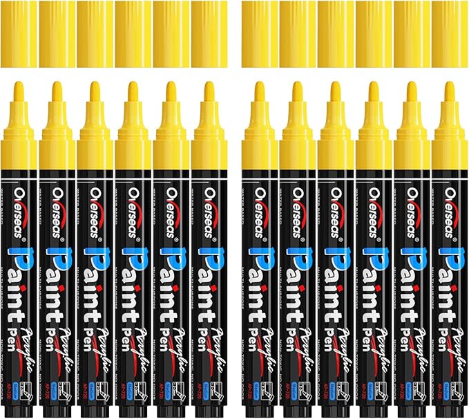 Overseas Yellow Paint Pens Paint Markers by Overseas