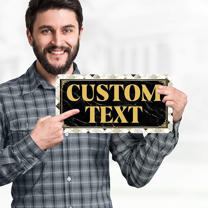 Custom Sign, Custom Street Sign, 11 Font Colors, 13 Font Styles, 4 Hole Options - Image 2