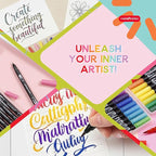 Incraftables 36 Color Dual Tip Calligraphy Pen Set – Artist Brush Pens & Fine - Image 7