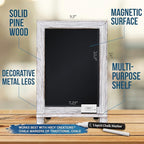 HBCY Creations Rustic Whitewash Tabletop Chalkboard Sign / Hanging Magnetic - Image 2