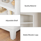 IDEALHOUSE 71" Farmhouse Bookshelf w/Adjustable Shelves & 31.5 in Whidth - Image 4