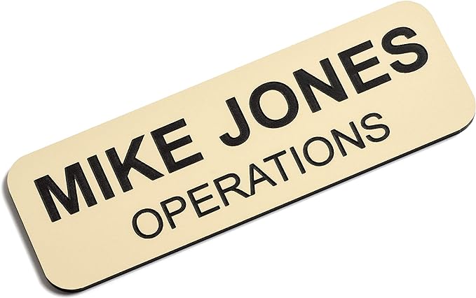 Custom Engraved Name Tag Badges – Personalized Identification by ProvidenceEngraving