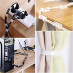 DRIVUU White Cable Management Organizer Kit 4 Cable Sleeve Split, 47Cable Clips - Image 6