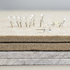 Bulletin Board, 24 x 18 inches Felt Board Decorative Pin Board, Cork Board - Image 4