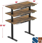 SHW 48-Inch Electric Height Adjustable Standing Desk - Image 3