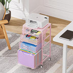 Sbanmao 4 Drawer Rolling File Cart Under Desk Storage, File Cabinets - Image 7