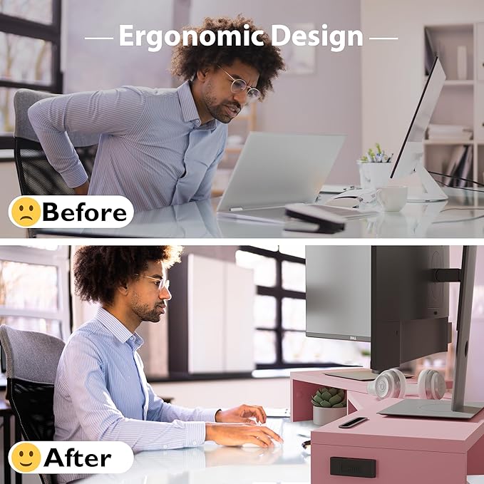BONTEC Dual Monitor Stand Riser - Image 4