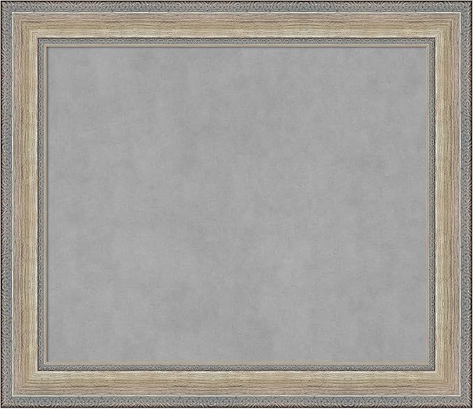 Amanti Art Silver Framed Magnetic Board 25x29 Medium Vision Board by AmantiArt