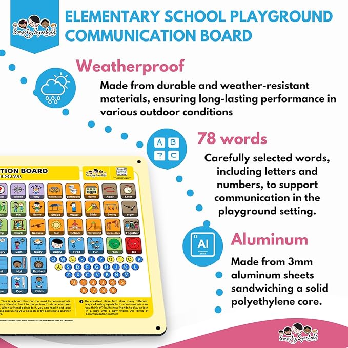 Weather-Proof Aluminum School Playground Communication Board - Image 2