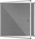 Mifuro 38"x38" Enclosed Bulletin Board, Lockable Weather-Resistant Aluminum by MifuroOfficeProduct