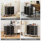 LDAILY 12 Drawer Rolling Storage Cart, Rolling Cart - Image 7