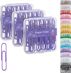 NEEWAY Colorful Large Paper Clips, 2 Inch Jumbo Paper Clips, 3 Pack of 50 by NEEWAY