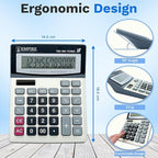 Empire Desk Calculator with Large Key Buttons, 12-Digit Large Eye-Angled Display - Image 5