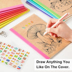 32 Pack Composition Notebooks Bulk, Feela Kraft Cover Lined Blank College Ruled - Image 3
