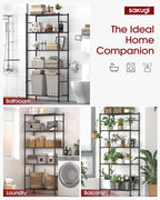 sakugi 2-pack 5-tier steel garage storage shelves, 33.5"x12.6"x72", package contents