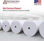 Plotter Paper Direct 36in x 300ft Uncoated White Plotter Paper, 24 Lb, 2'' Core, 92 Bright White, for CAD Printing on Wide Format Ink Jet Printers (2-Pack)
