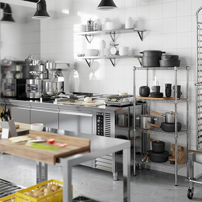 Regal Altair 14" Deep x 24" Wide x 54" Height Wire Shelving Kit | 4-Tier | NSF - Image 5