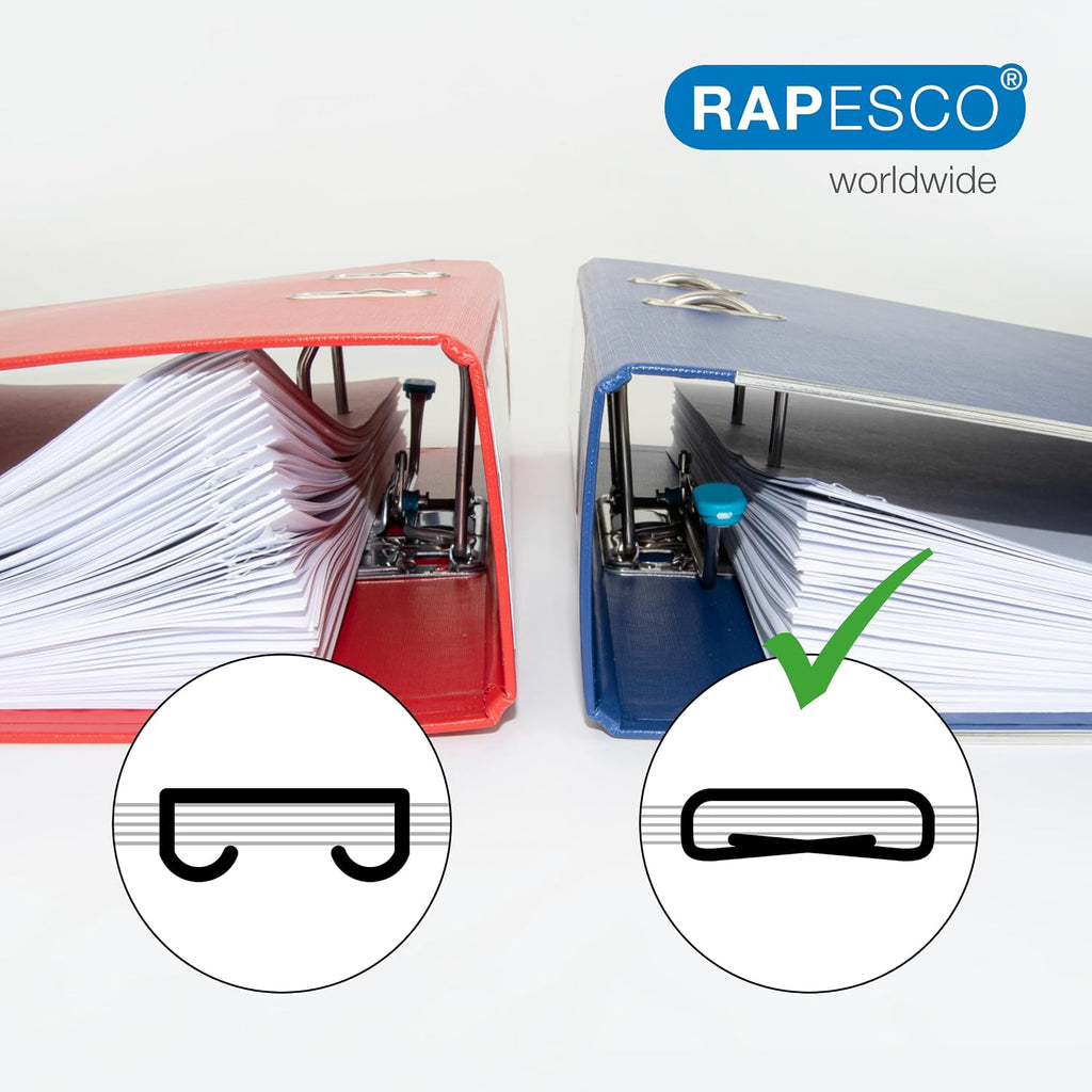 Rapesco 1626 Porpoise ONE Bypass Stapling Plier, 45 Sheet Capacity, Chrome | Bypass Stapling System, All-Metal Construction, Includes 1000 High Capacity 5/16" Staples, Storage Bag, 2-45 Sheet Range