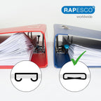Rapesco 1626 Porpoise ONE Bypass Stapling Plier, 45 Sheet Capacity, Chrome | Bypass Stapling System, All-Metal Construction, Includes 1000 High Capacity 5/16" Staples, Storage Bag, 2-45 Sheet Range