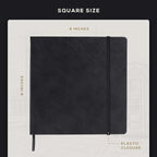 Beechmore Books Square Sketchbook – 8x8 Premium Vegan Leather Bound Large - Image 3