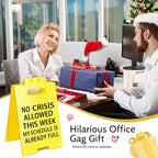 Smilelife Funny Office Cubicle Decor No Crisis Allowed This Week Desk Sign Team - Image 7