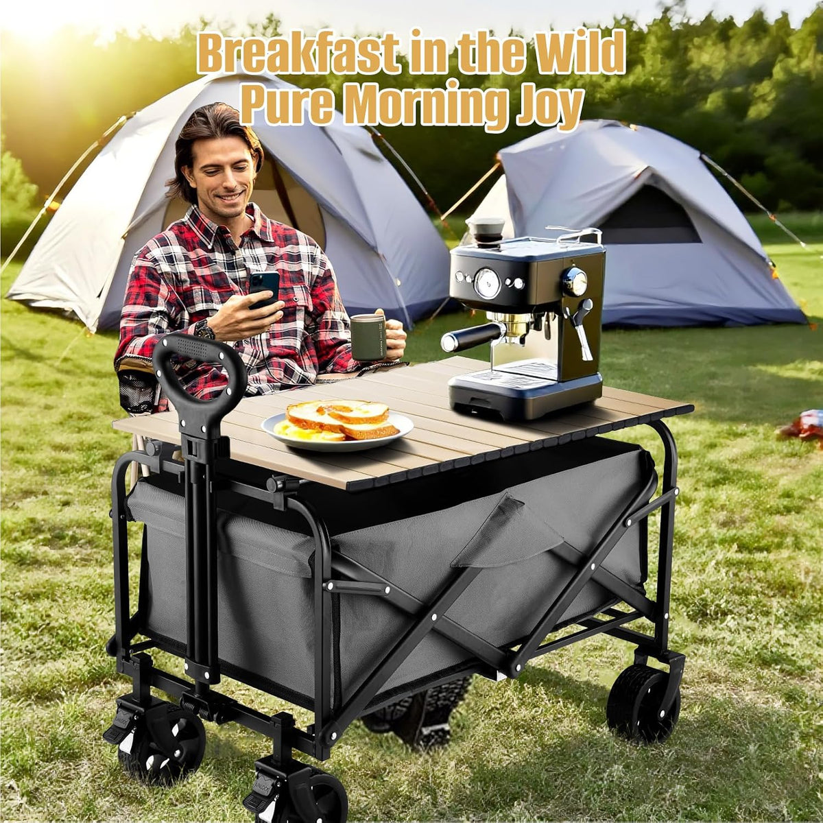 Metal Tabletop Board for Wagons Cart,Foldable Table 34"×21"