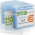 Claev - Horizontal Flexible and Tear Resistant Card Protector - Clear, 4x3 Inch by Claev