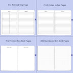 Bullet Dotted Journal – 140gsm Bleed Proof Thick White Paper – 200 Numbered Dot - Image 6