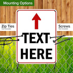 Custom Arrow, Custom Directional Sign, Up Arrow, 18x24 Inches, 55 mil thick - Image 5