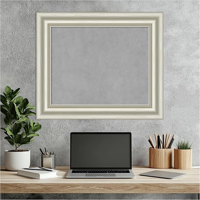 Amanti Art Silver Framed Magnetic Board 22x26 Small Vision Board - Image 7