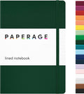 PAPERAGE Lined Journal Notebook, 160 Pages, Medium 5.6 in x 8 in by PAPERAGE