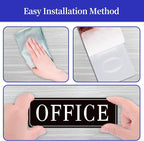 The Office Door Sign for Home and Business，Self-Adhesive Waterproof and - Image 4
