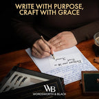 Wordsworth & Black Calligraphy Pen Gift Set, Includes Ink Bottle, 6 Ink - Image 2