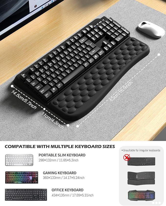 Computer Keyboard Stand with Wrist Rest, Keyboard pad with Wrist Support - Image 4