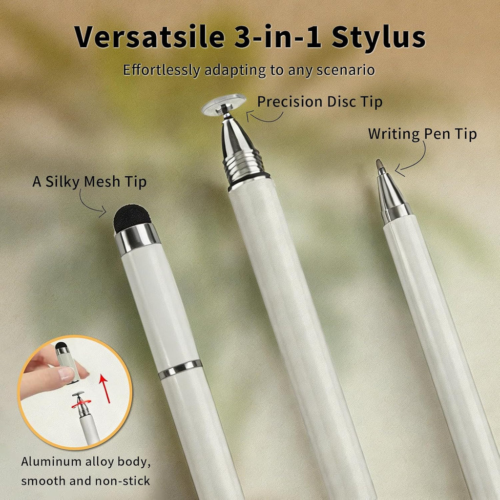 Adjustable Desktop Stand for Skylight Calendar Max 27 inch 15 inch (White) | 15 inch Desk Mount Holder,Detachable Tool-Free, 27 inch Digital Calendar Stand, With Stylus Pen and Pen Holder Mount