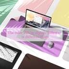 YSAGi Non-Slip Leather Desk Pad, Waterproof Laptop Computer Desk Keyboard Mat - Image 8