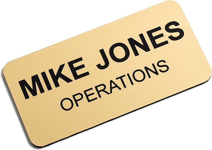 Custom Engraved Name Tag Badges – Personalized Identification by ProvidenceEngraving