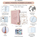 Life Planner - A 12 Month Journey to Crush Your Goals, Increase Productivity - Image 2